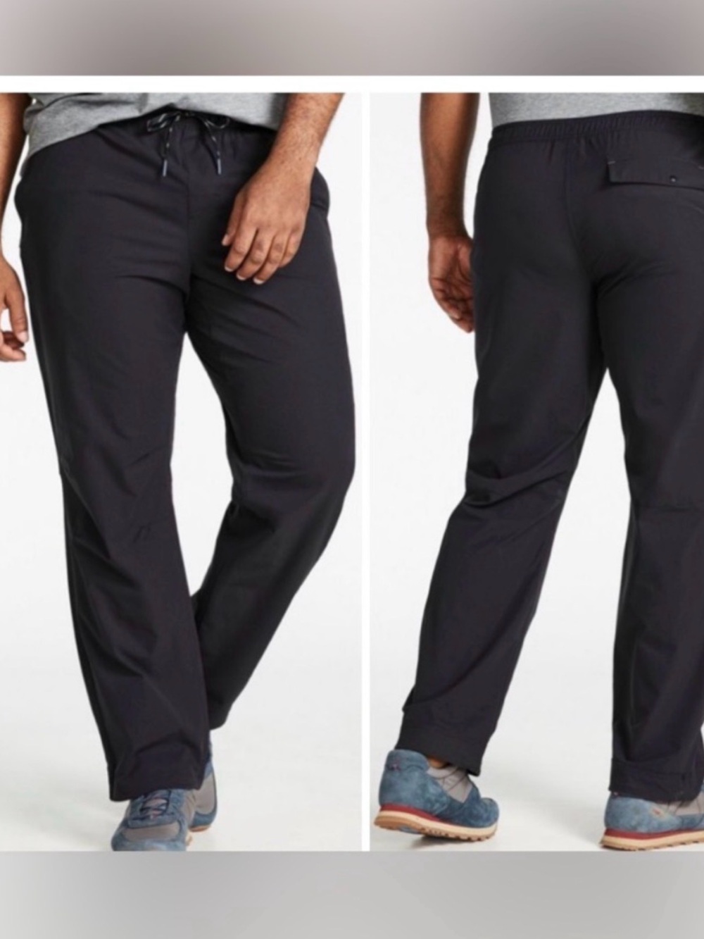 NWT LL Bean black multisport pants, size XL